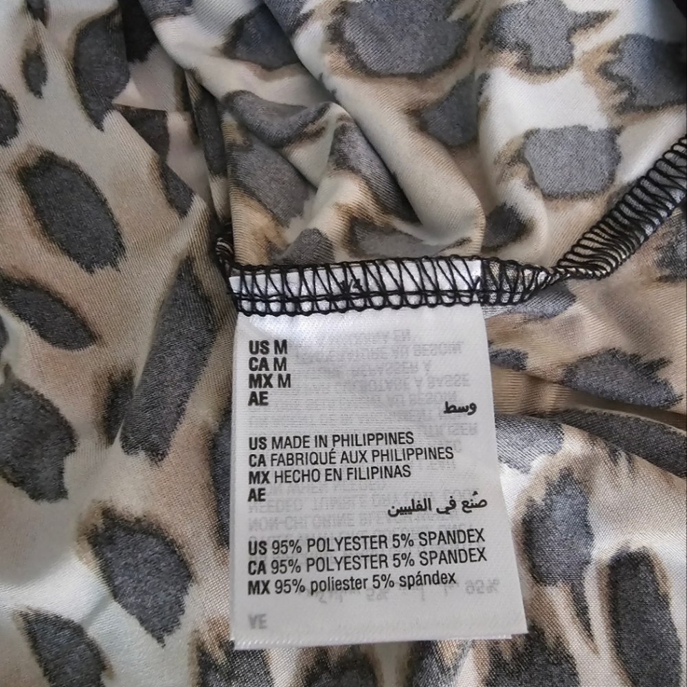 INC Leopard Print Longsleeve Top - Picture 7 of 7